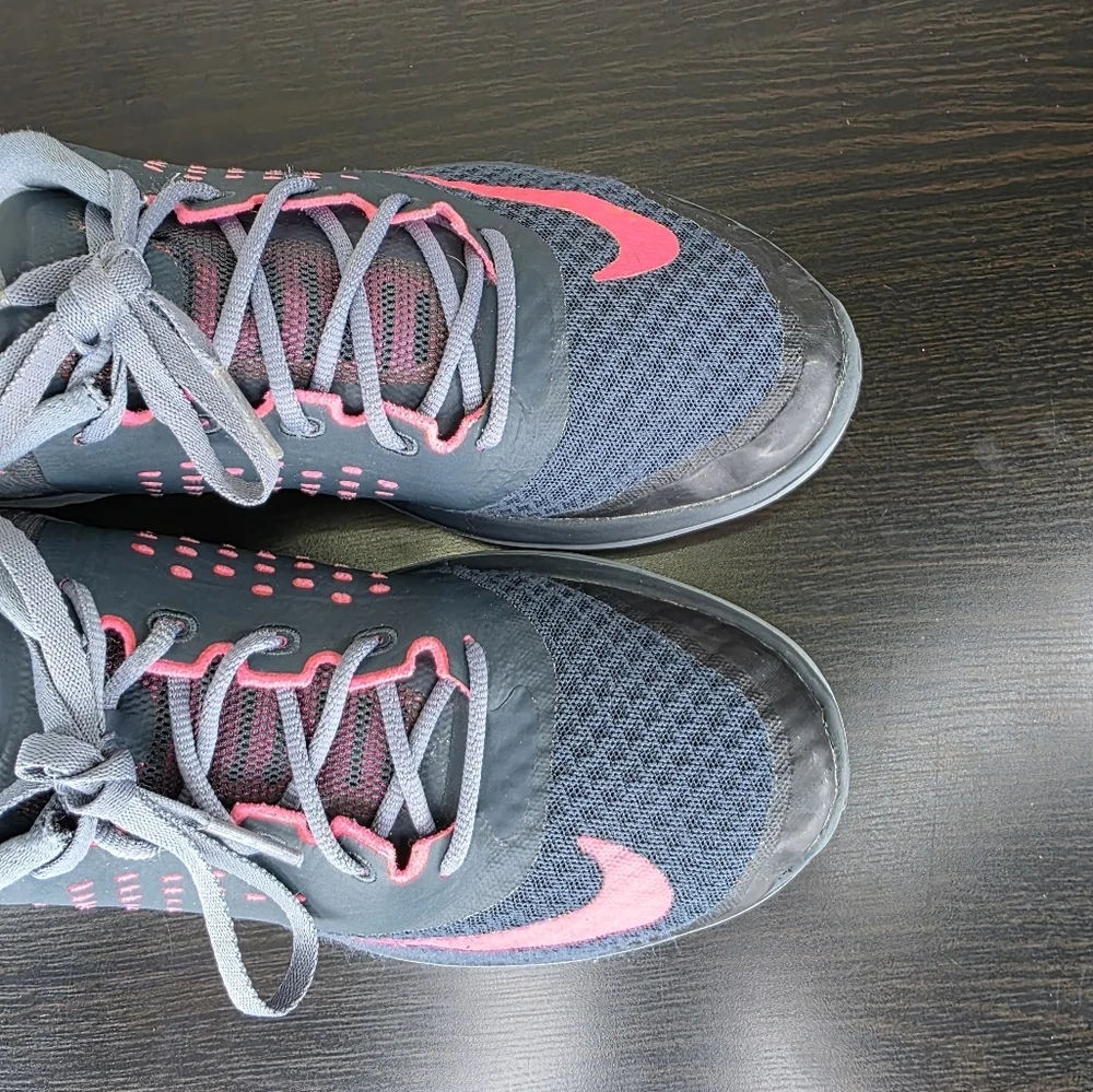 Nike FS Lite Run 2 Gray/Pink Running Shoes 684667-005 Womens Size 8.5 - Picture 9 of 16